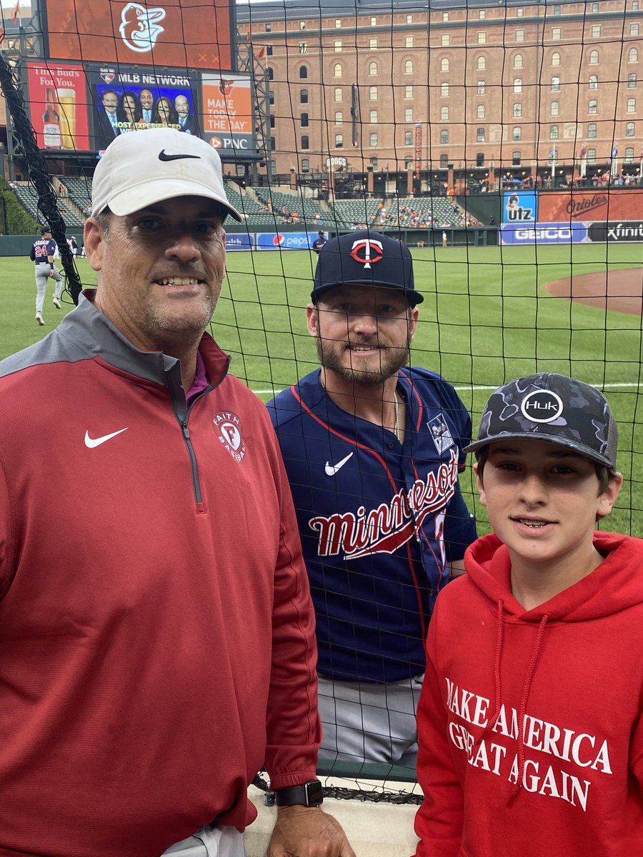 Great to see former Faith Baseball’s Josh Donaldson in Camden Yards with Eli Quinley! #FaithStrong