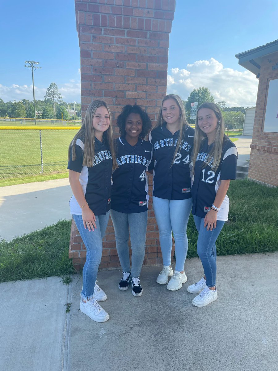 N_shoresoftball's tweet photo. Very proud of our Lady Panthers that made the All- St. Tammany softball squad!
Emma McCormick - Sr. - Outfield
Whitnei Guidry - Jr. - Outfield 
Kennedy Ordoyne- So. -UT
Pitcher of the year- Jenna Samuel- So. #purrrpanthers https://t.co/llxiNdbr3Z
