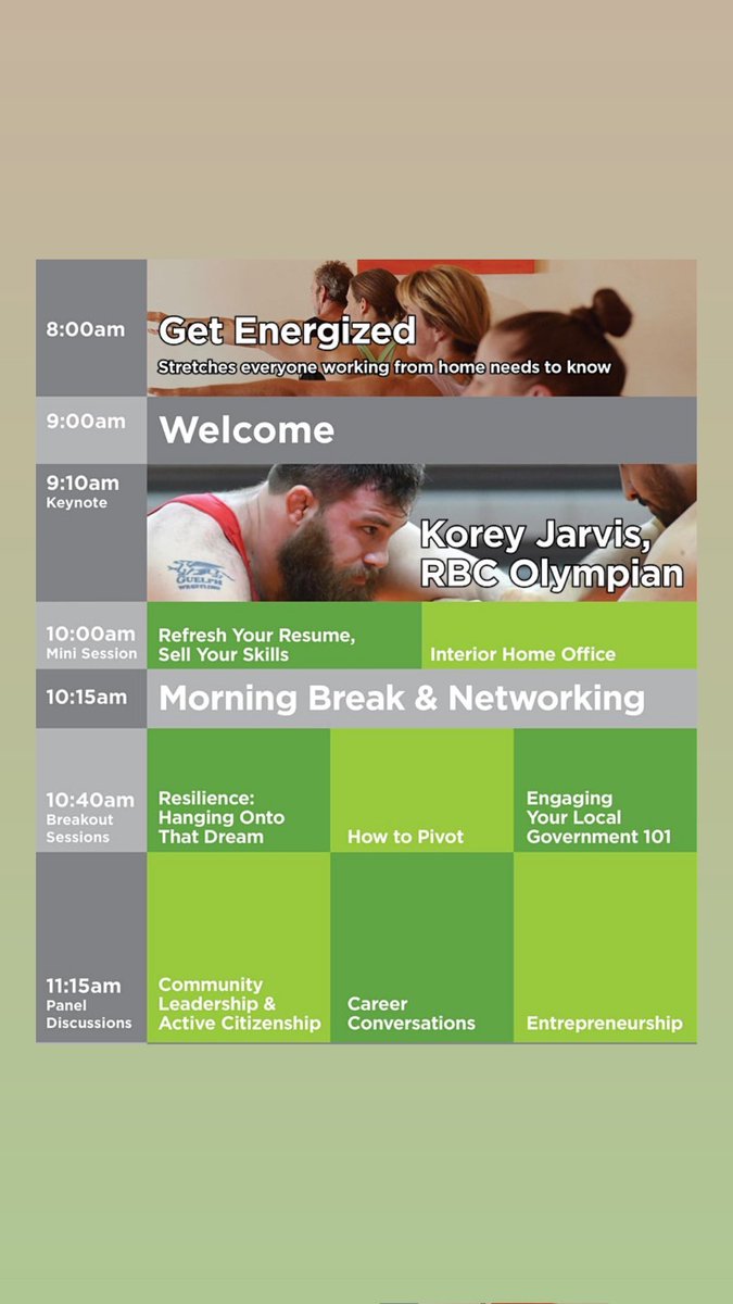 ENGAGE with these Morning, Lunch &amp; End of Day Highlights you don’t want to miss:
✅ Stretch with Soul Fire Yoga
✅ Lunch Demo with Oddbird &amp; Oddbar
✅ “How Real Connections Can Change Your Life” with Bobby Ray
✅Networking &amp; Beer Tasting with Blackburn 
🔜 eventbrite.ca/e/nextniagara-…