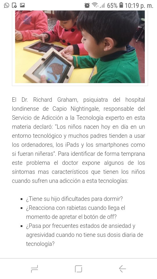 MIrahets's tweet photo. ¡ojo! Con la adicción de la tecnología en niños #DVFPU-UMH https://t.co/O4Rr4TjoOR