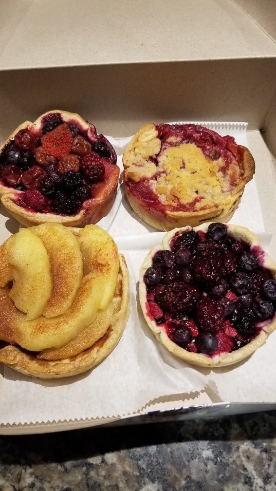 JehnieR's tweet photo. Congratulatory tarts. I submitted the final draft of my book today: Mixtape Nostalgia. Tomorrow I'm presenting a section of it at #pcaaca21  #mixtapenostalgia #researchandwriting #tired https://t.co/uwcDqPaQ8Z