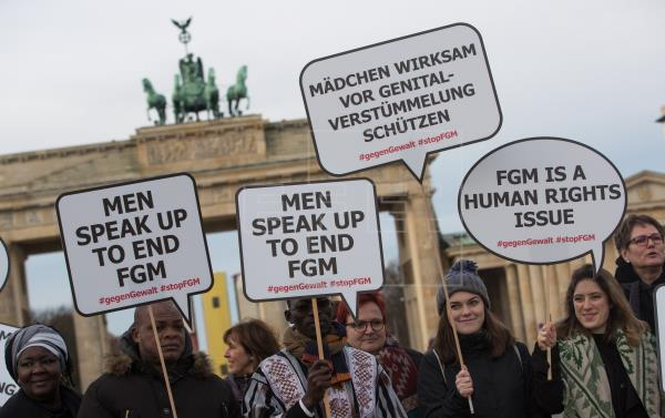 About 140 million women worldwide have undergone #FGM - mostly because practicing communities believe in the myth that it makes girls and women 'better wives'. We call on men and boys to stand up against this myth and #EndFGM - a #HumanRights violation of girls &amp; women.