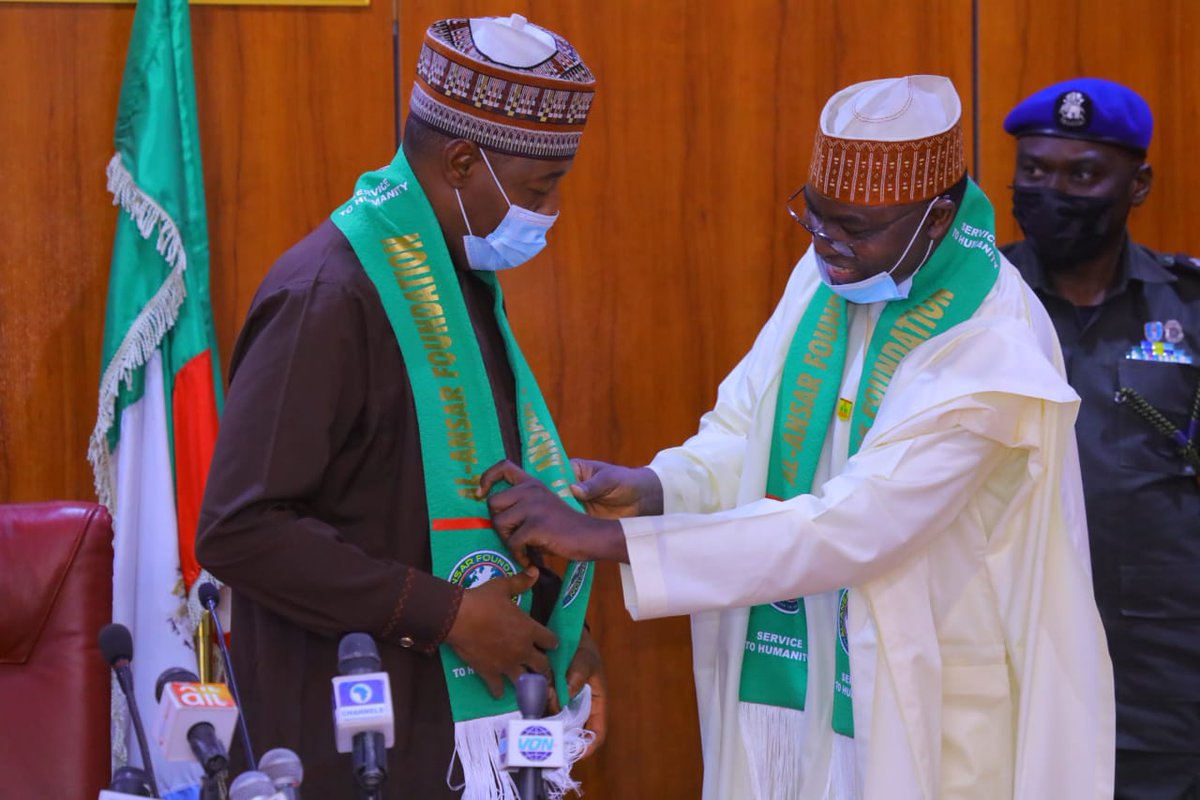 GovBorno's tweet photo. Holy Ka’aba’s imam visits @ProfZulum, says we monitor your achievements from far.. https://t.co/pHnXZbezTM https://t.co/zyBQR5du5h