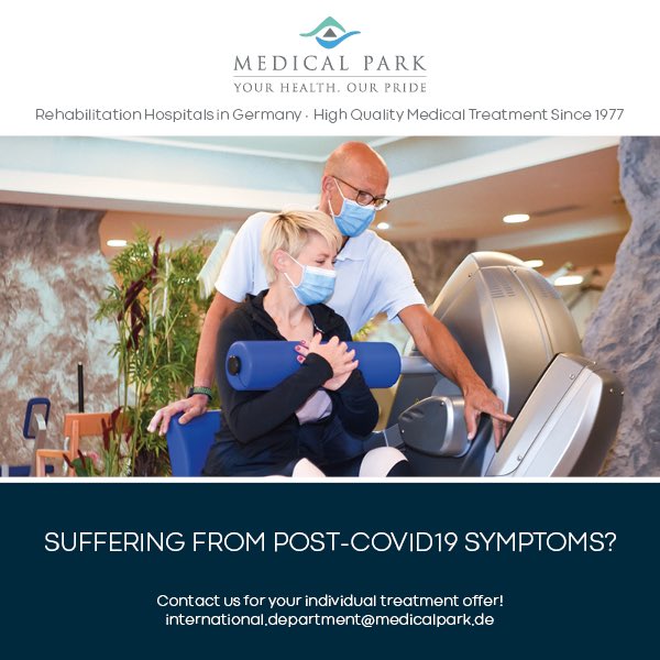 #MedicalPark developed a new treatment concept for patients suffering from post-COVID-19 symptoms. For more information visit bit.ly/covidreha