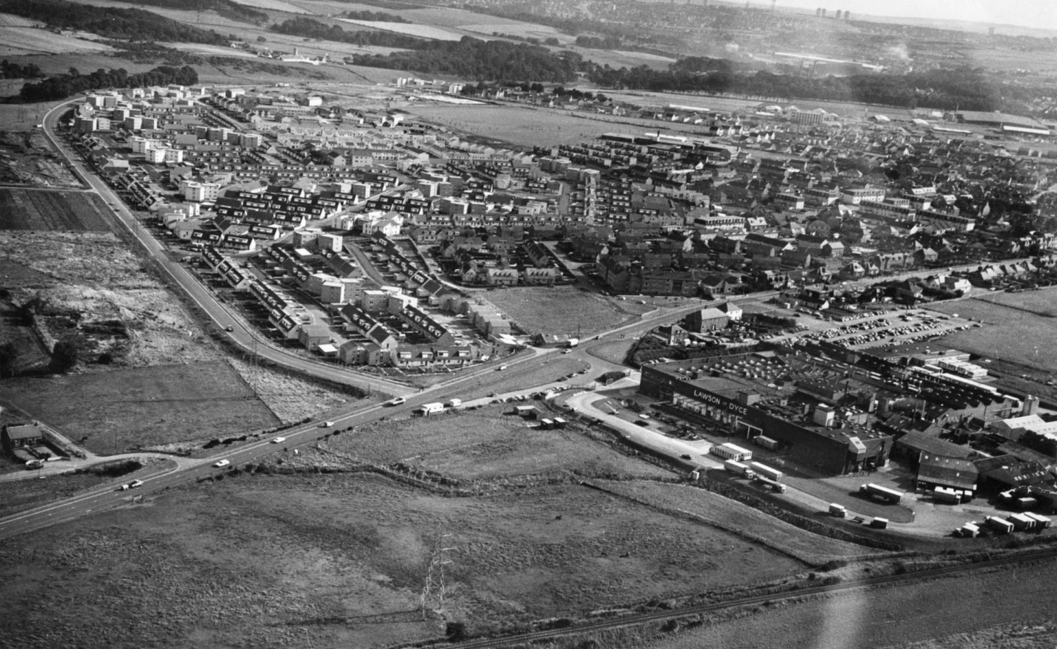 PictureThis Scotland on Twitter "Aerial view of Dyce, Aberdeen. (1975