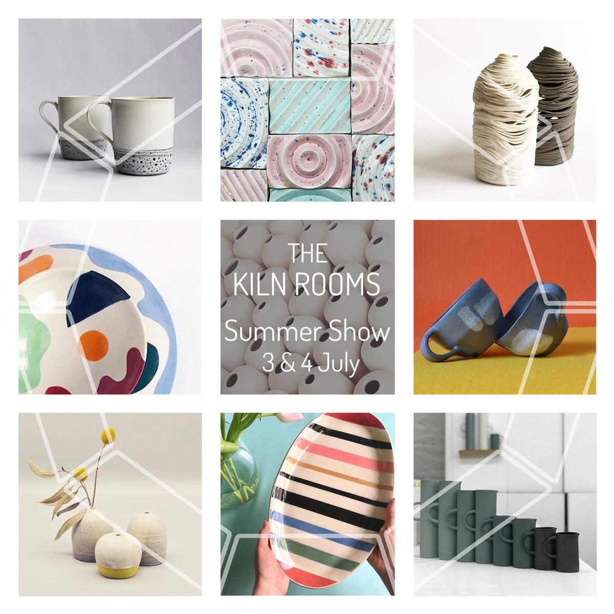 Summer Show, 3rd &amp; 4th July! Featuring around 100 up and coming artists and designers working with ceramics. See a range of handmade ceramics, meet the makers and pick up some amazing work. Taking place in our Copeland Pk and Bellenden Rd studios in Peckham.