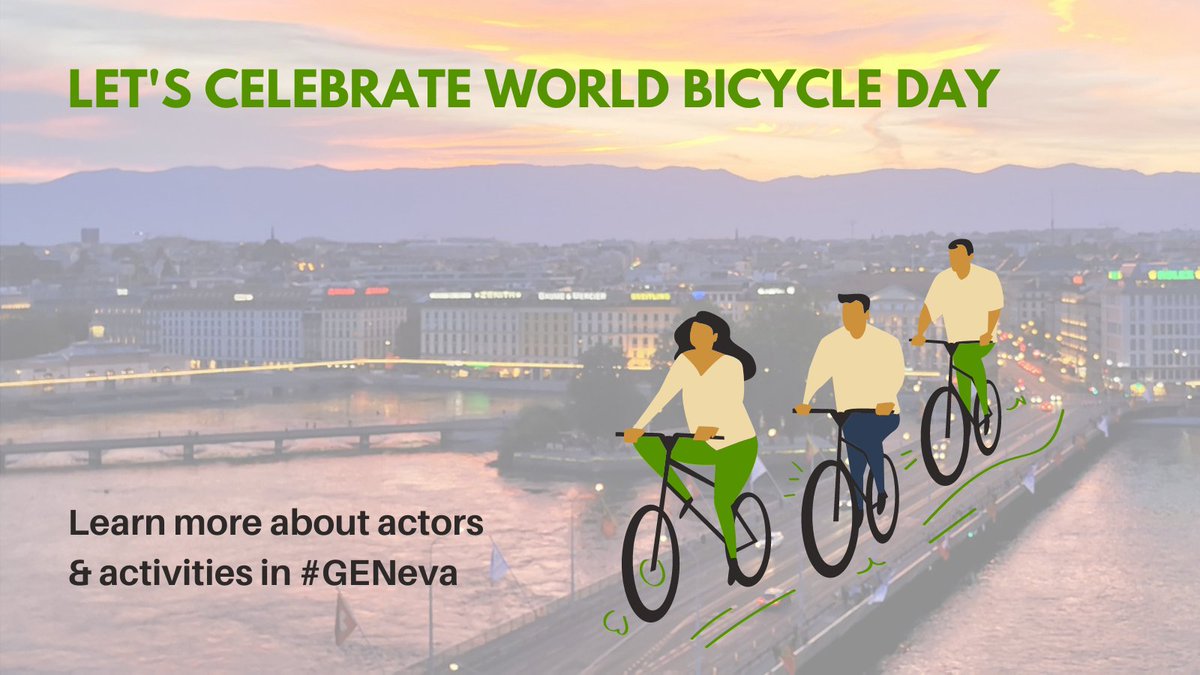 Today is #WorldBikeDay 🚴‍♀️
For more than two centuries, bicycles have provided a simple, affordable, reliable, clean and environmentally fit sustainable means of transportation.
Learn more about actors &amp; activities in #GENeva ⤵️
genevaenvironmentnetwork.org/resources/upda…