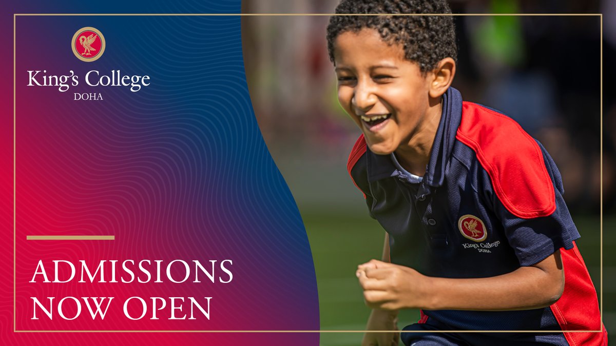 King's College Doha on X: "Join the King's family, visit  https://t.co/A6s6pSej6Q to apply for your child's place with us.  https://t.co/vHwnJN7Wxe" / X