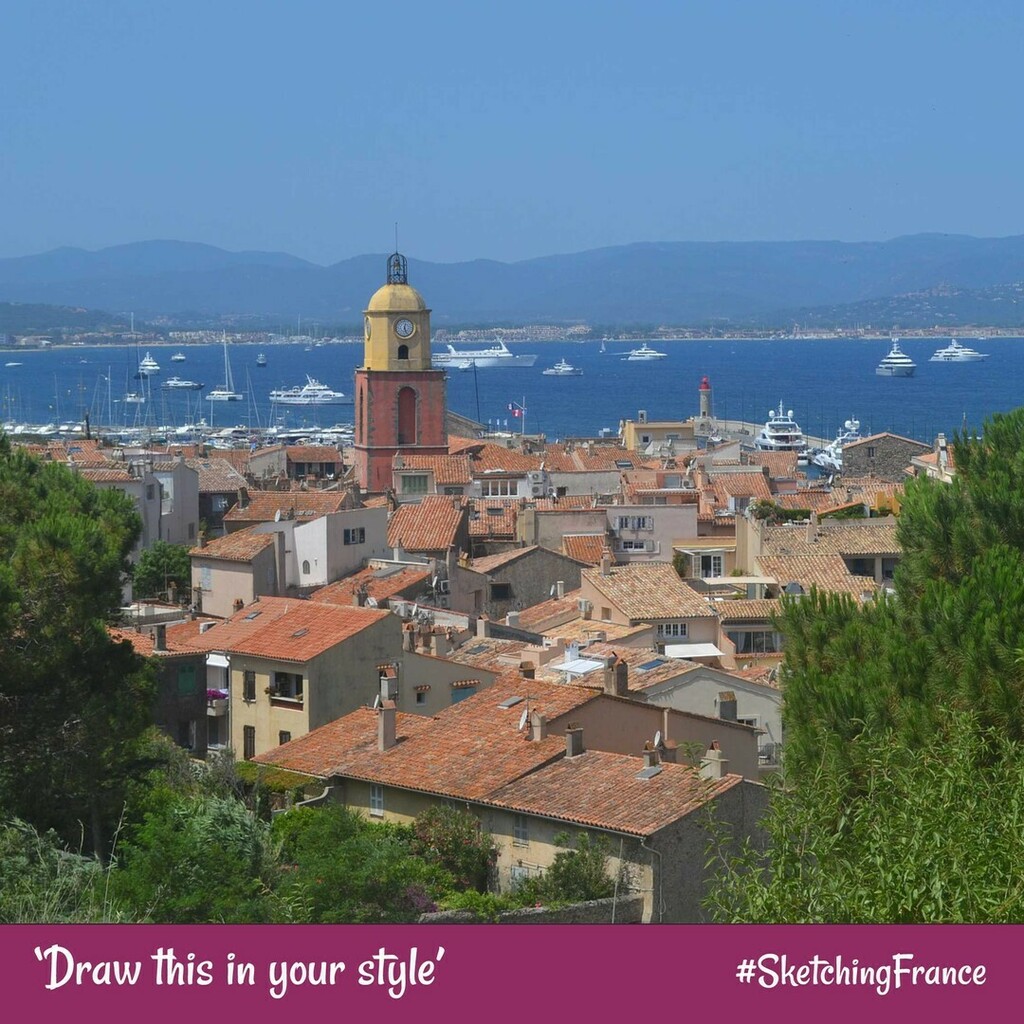 SketchingFrance's tweet image. The latest &apos;draw this in your style&apos; prompt is the fabulous Saint-Tropez on the Côte d&apos;Azur 😎 
Share your own sketching style in the Facebook group - we&apos;d love to have you join us! ift.tt/2QfSghd

#SketchingFrance #LearnToSketch #LocationSketch #TravelSketching #Sk…