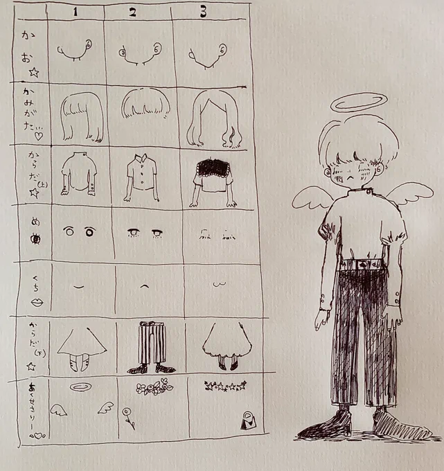 懐かしい遊びを小学生の娘に教えてあげるんだしっかしこの順番に描いていくかんじってバランス取りにくいよね←失敗したところを塗って誤魔化している人 