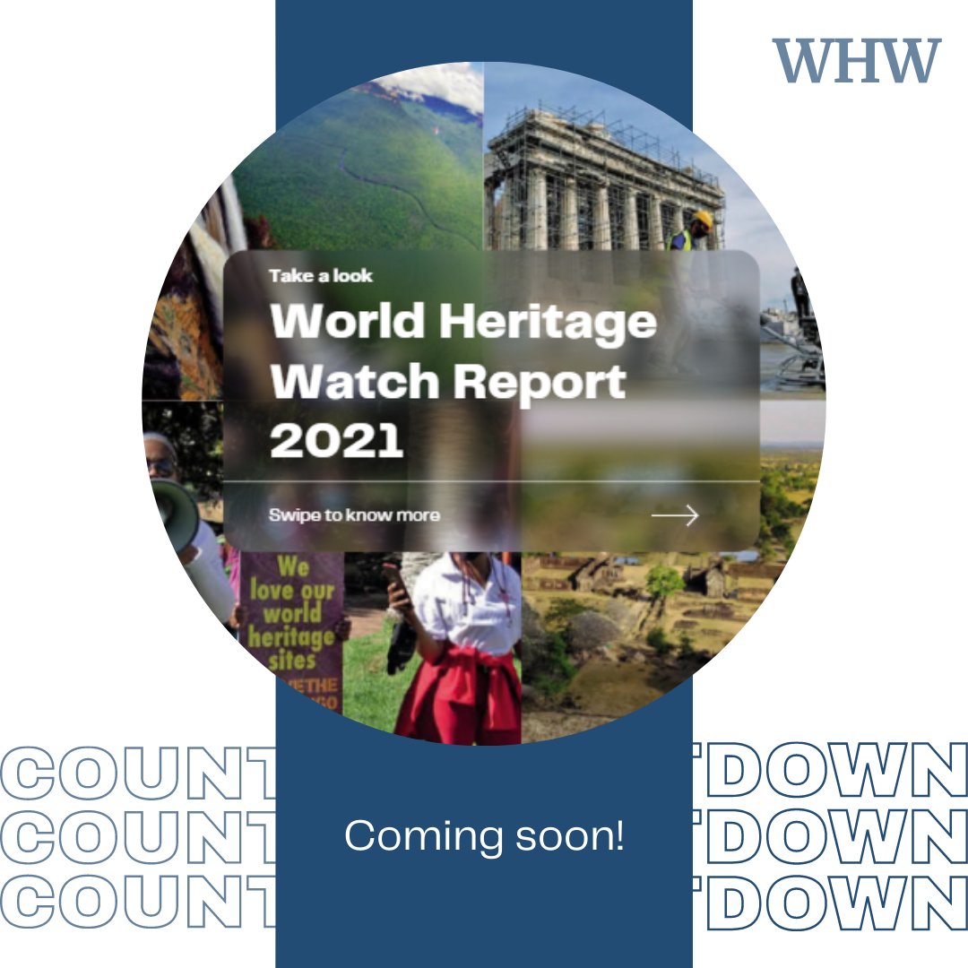 WH_Watch's tweet photo. 📣 Attention! The countdown is starting now: It is only 3 more days until the publication of our #WorldHeritageWatch Report 2021. Watch out for our tweet on the 6th of June for more!
#WHWReport #heritageindanger #UNESCO https://t.co/SpYuu3NQlK