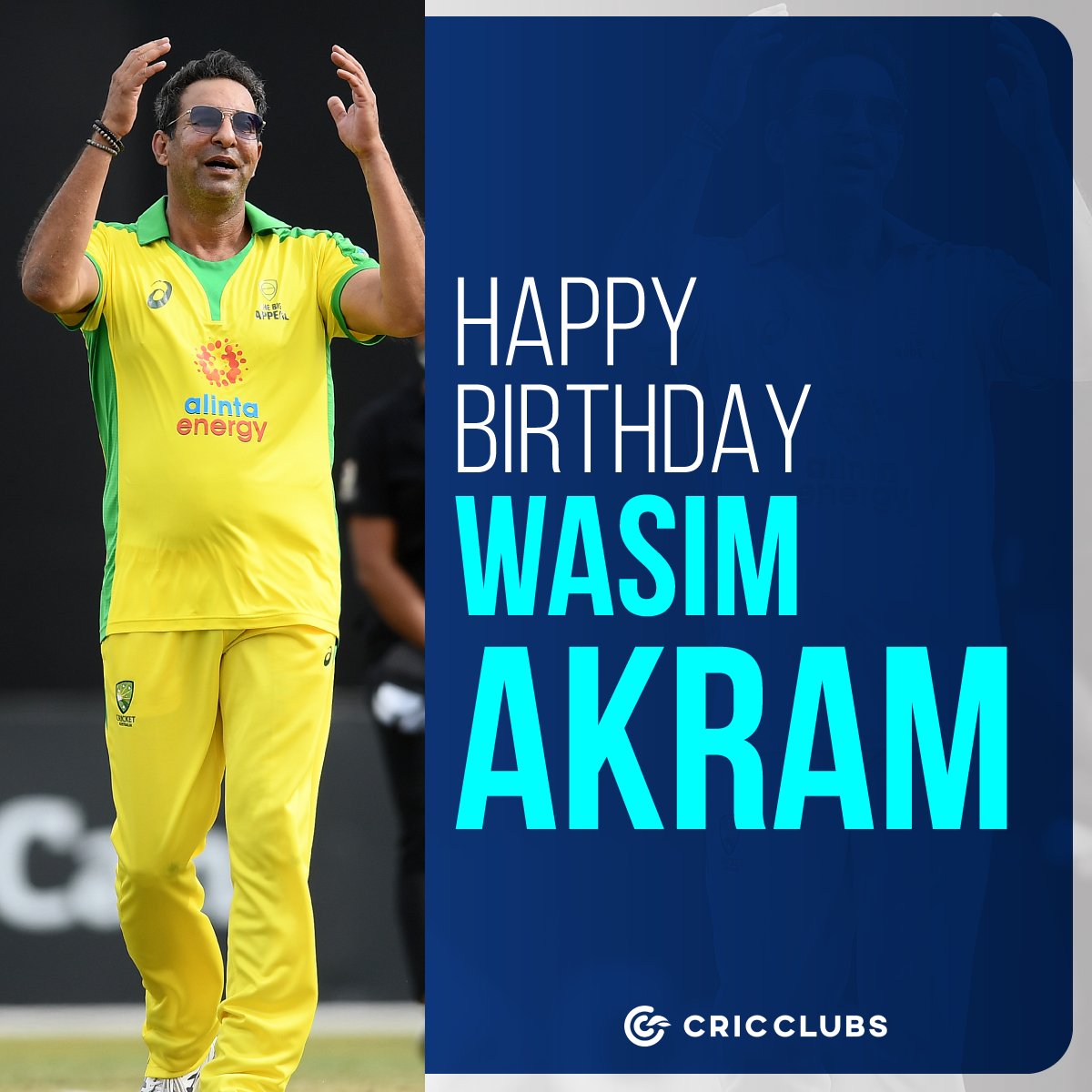 Wishing former Pakistan captain Wasim Akram a very happy birthday.    