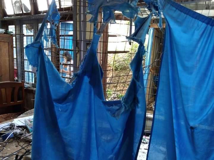 Bomb blast went off at Tedim township hospital office on yesterday night around 9:00pm and destroyed some properties.
#WhatsHappeningInMyanmar
Photo-CJ