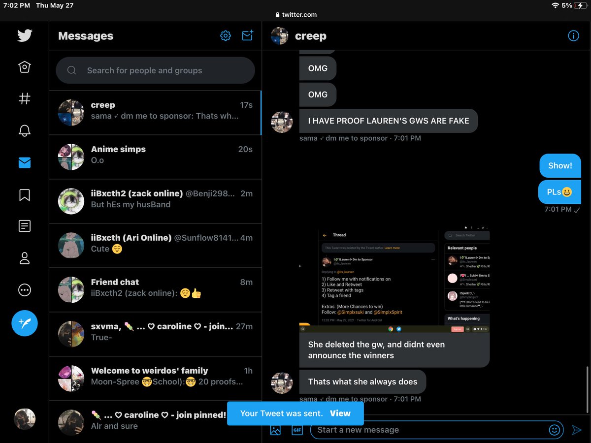 Scammer-nators tweet media