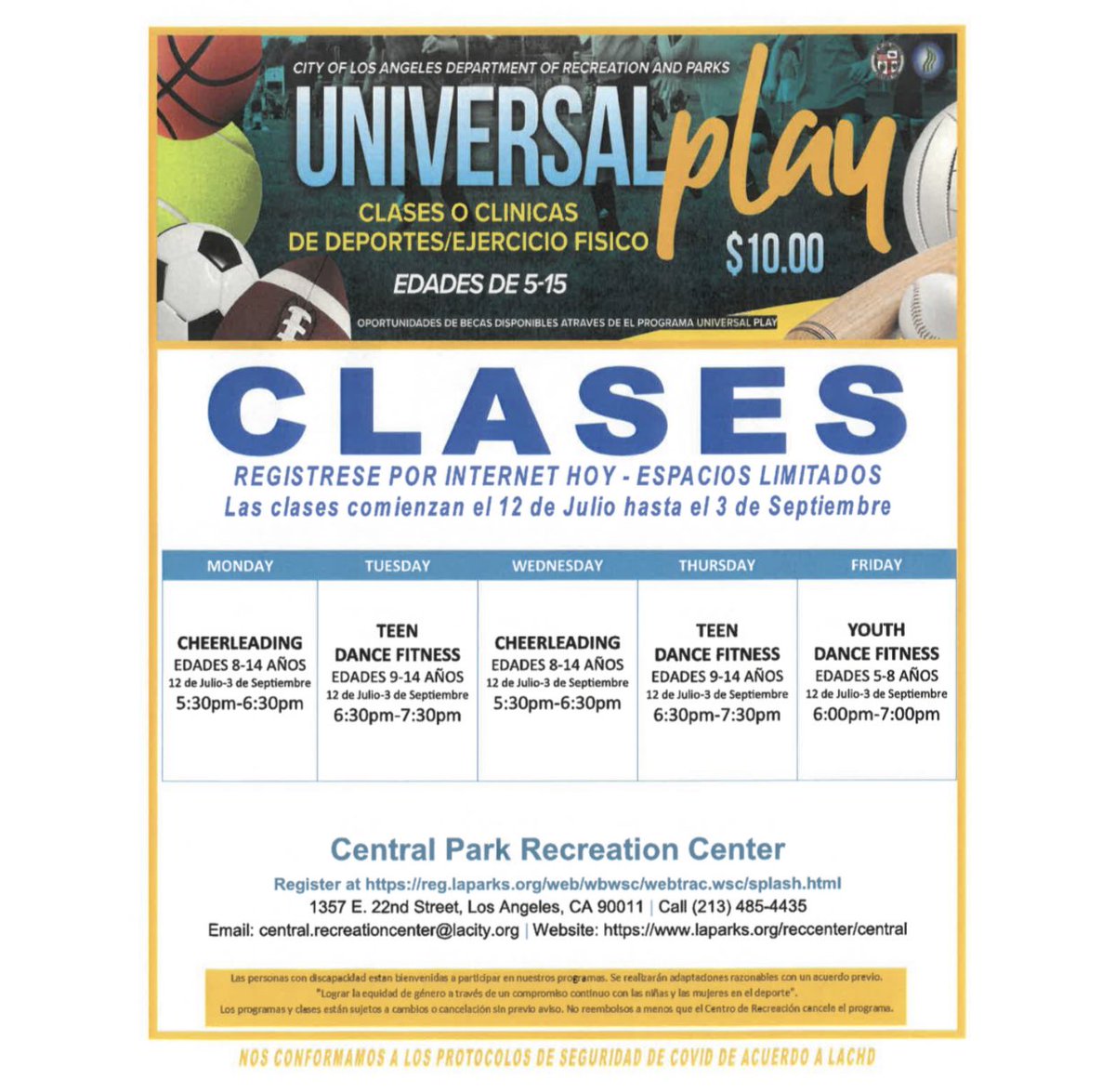 CurrenDPriceJr's tweet photo. 🏀Attention District 9 Families! 🏐

Central Recreation Center is gearing up to welcome your children to their Summer Play LA 2021 programming including sports. ⚽️

Review the flyers here for more details and join in on the fun! https://t.co/KVMNdQQrF2