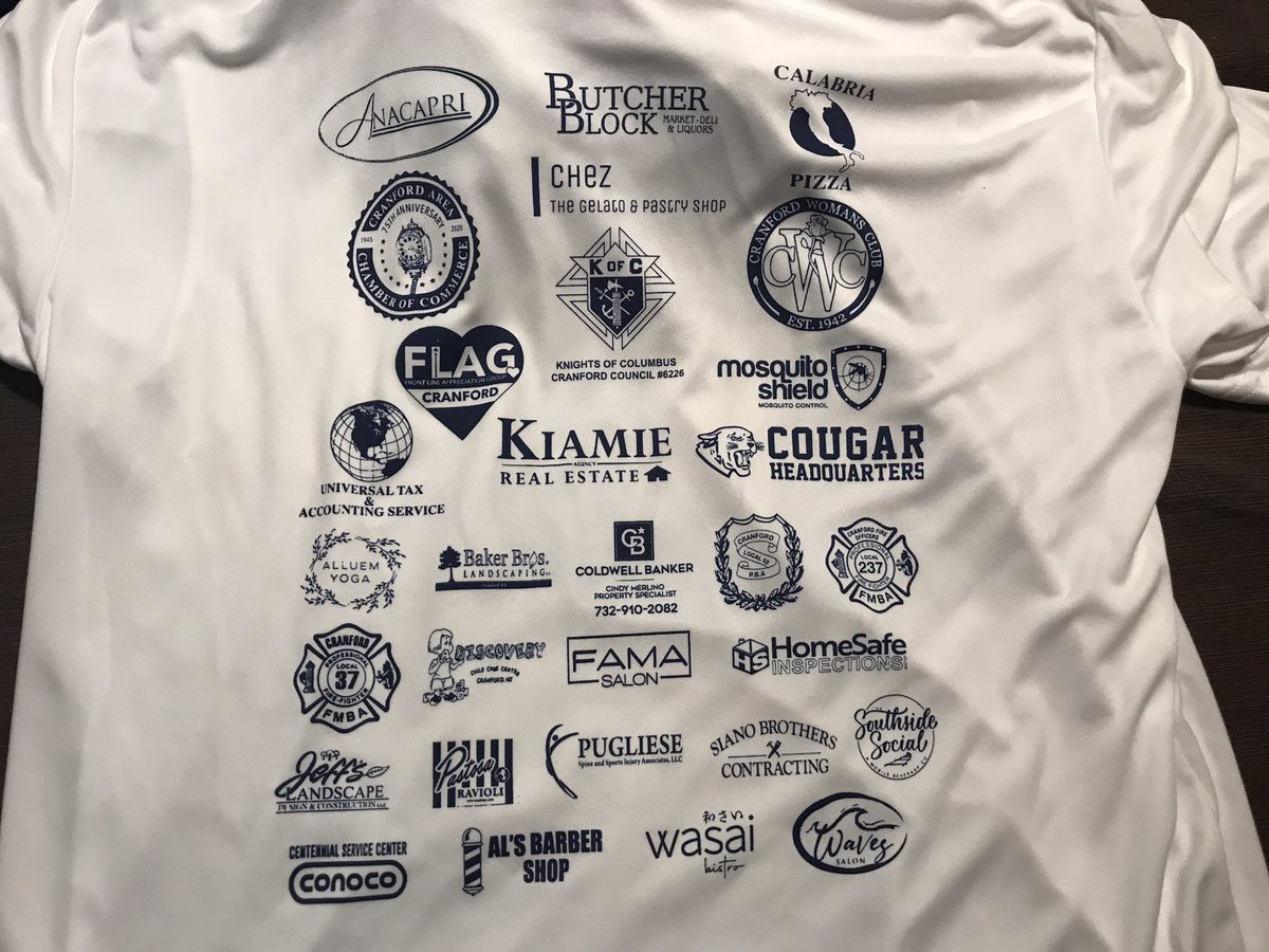 Shirt Reveal for the CVG 5k on Sunday!  Spots still available... runsignup.com/Race/NJ/Cranfo…