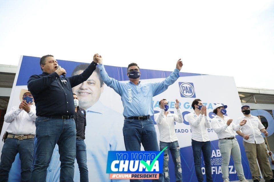 Presente en el cierre de campaña de <a href="/GARZADECOSS/">JAVIER GARZA DE COSS</a>.  Estamos preparados para pintar de azul a #Reynosa porque esto, raza ¡no lo para nadie! Vota De Coss, Vota Chuma. #PuroPAN #ChumaPresidente
#ReynosaParaAdelante #NiUnPasoAtrás