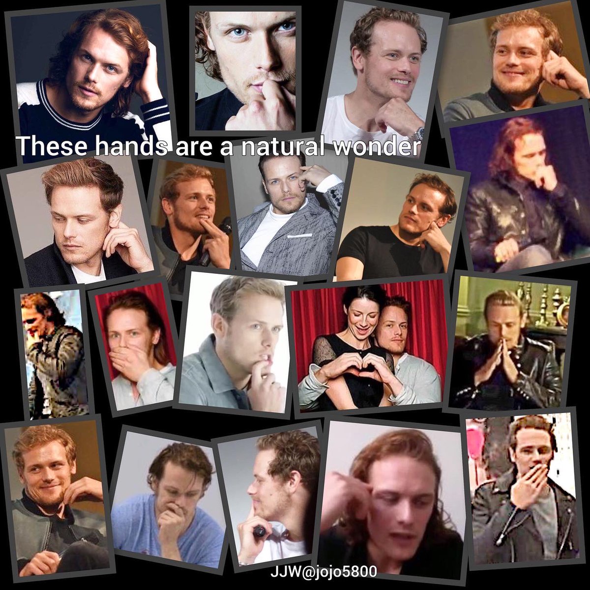 <a href="/SamHeughan/">Sam Heughan</a> We thank you everyday  for those #hands  You have no idea how many fans they have. <a href="/FancyNancyGirl6/">FancyNancyGirl</a> @phanson_hanson 
Come on Sam’s hand fans, give me a shoutout &amp; retweet so the world recognises these wonderful digits 👊🏻👍🏻🤌🏻🤞🏻☝🏻👈🏻🤚🏻🤙🏻👌🏻👋🏻🤜🏻🤛🏻🤘🏻🤟🏻👐🏻👏🏻✊🏻