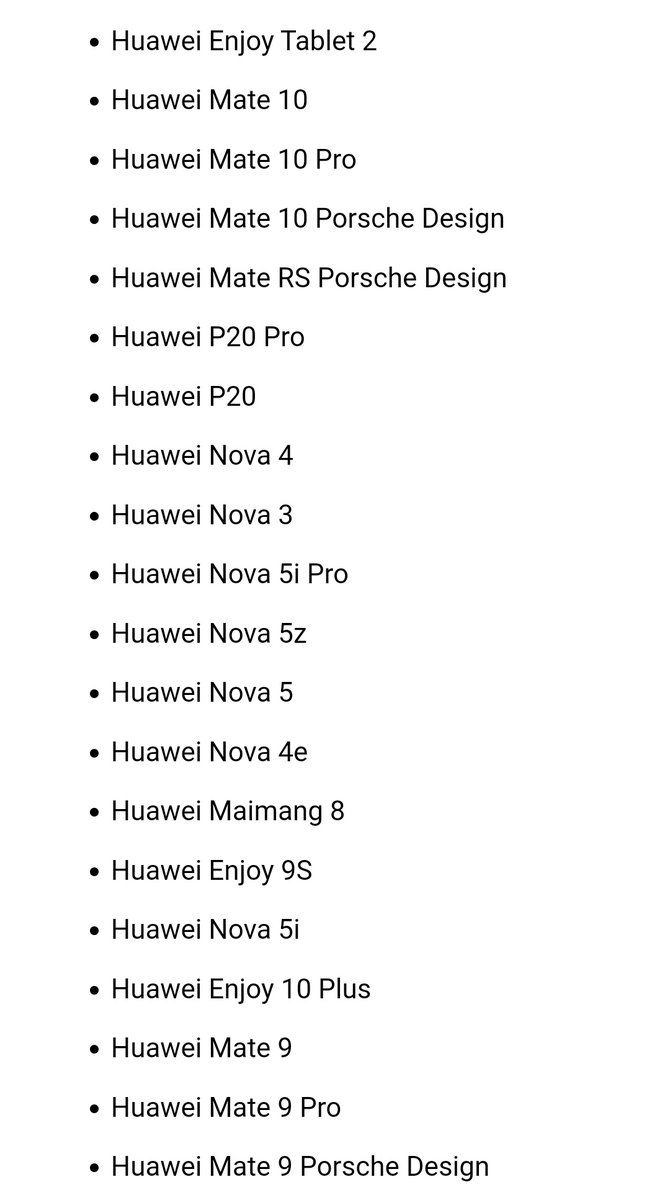 midroid5G's tweet image. أجهزة هواوي التي ستحصل على تحديث HarmonyOS - جوالات /تابلت /شاشات

#HarmonyOS2