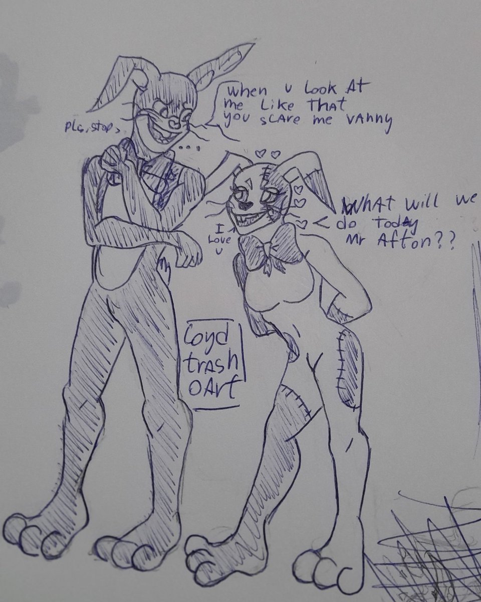 moontrashart's tweet photo. More vanny and glitchtrap for you guys, I got obsessed with this. I found it very cool lol, hope you like it.

#FiveNightsAtFreddys #FNAF #vanny #glitchtrap #securitybeach #fnafsecuritybreach  #glitchtrapxvanny https://t.co/nI5IY86FjC