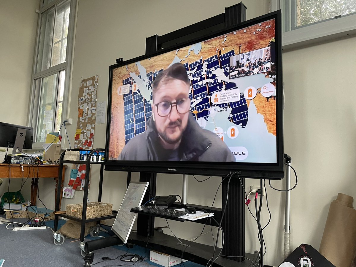 We were very lucky to have a great chat with Luke from <a href="/SunCable1/">SunCable</a> today! He taught us about their huge intercontinental solar power project! An inspiring Q&amp;A to help us with our #PBL and our big picture thinking around the future of clean energy solutions! 🌞🕶💡