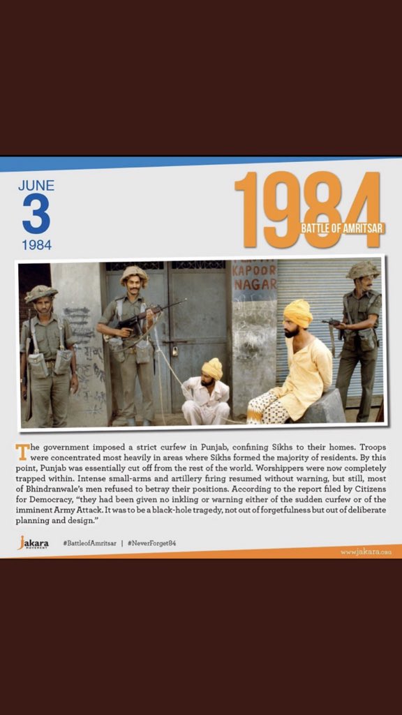 sntkaur's tweet photo. 3rd June 1984. Never Forget &amp; Never Forgive. #NeverForget1984 https://t.co/moFrjATVJ2