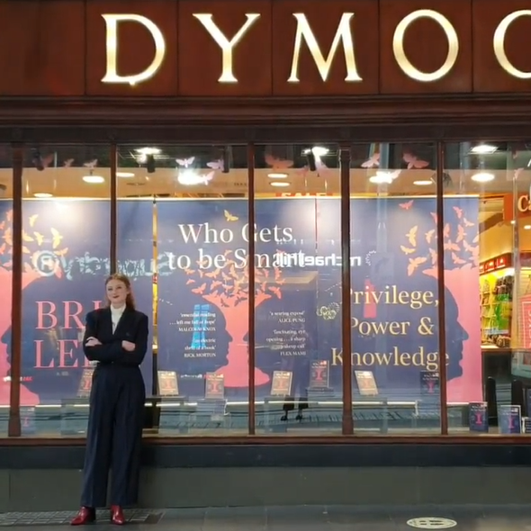 AllenAndUnwin's tweet photo. Have you seen @bri_lee_writer's window display at @DymocksSydney for her new book #WhoGetsToBeSmart? 📚 https://t.co/HDavNl86ng