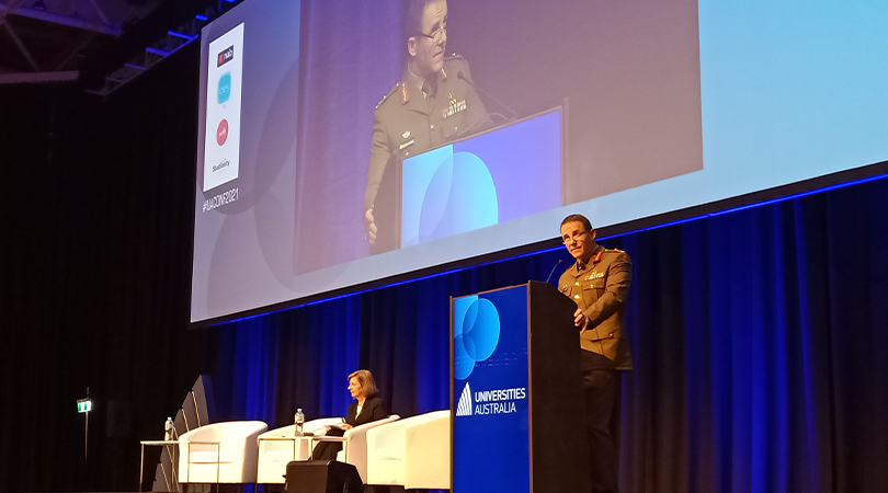 Times of crisis call for effective, empathetic leadership. It is great to hear from Major General Andrew Hocking and <a href="/CMorgan265/">Christine Morgan</a> <a href="/nmgc/">Nuno Costa</a> in conversation with Prof Helen Bartlett <a href="/usceduau/">UniSC: University of the Sunshine Coast</a> on building resilient #leadership. #UAConf2021