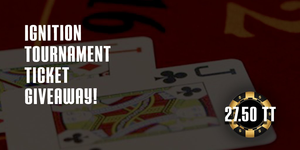 IGNITION TOURNAMENT TICKET GIVEAWAY!! Win a 27.50 Ignition tournament ticket! To enter: follow us on Twitter, like & retweet. This Giveaway ends on Monday, June 7th at 11:59PM AEST & the winner will be announced on Tuesday, June 8th! 💰🔥 

#ignitionpoker #pokergiveaway #poker