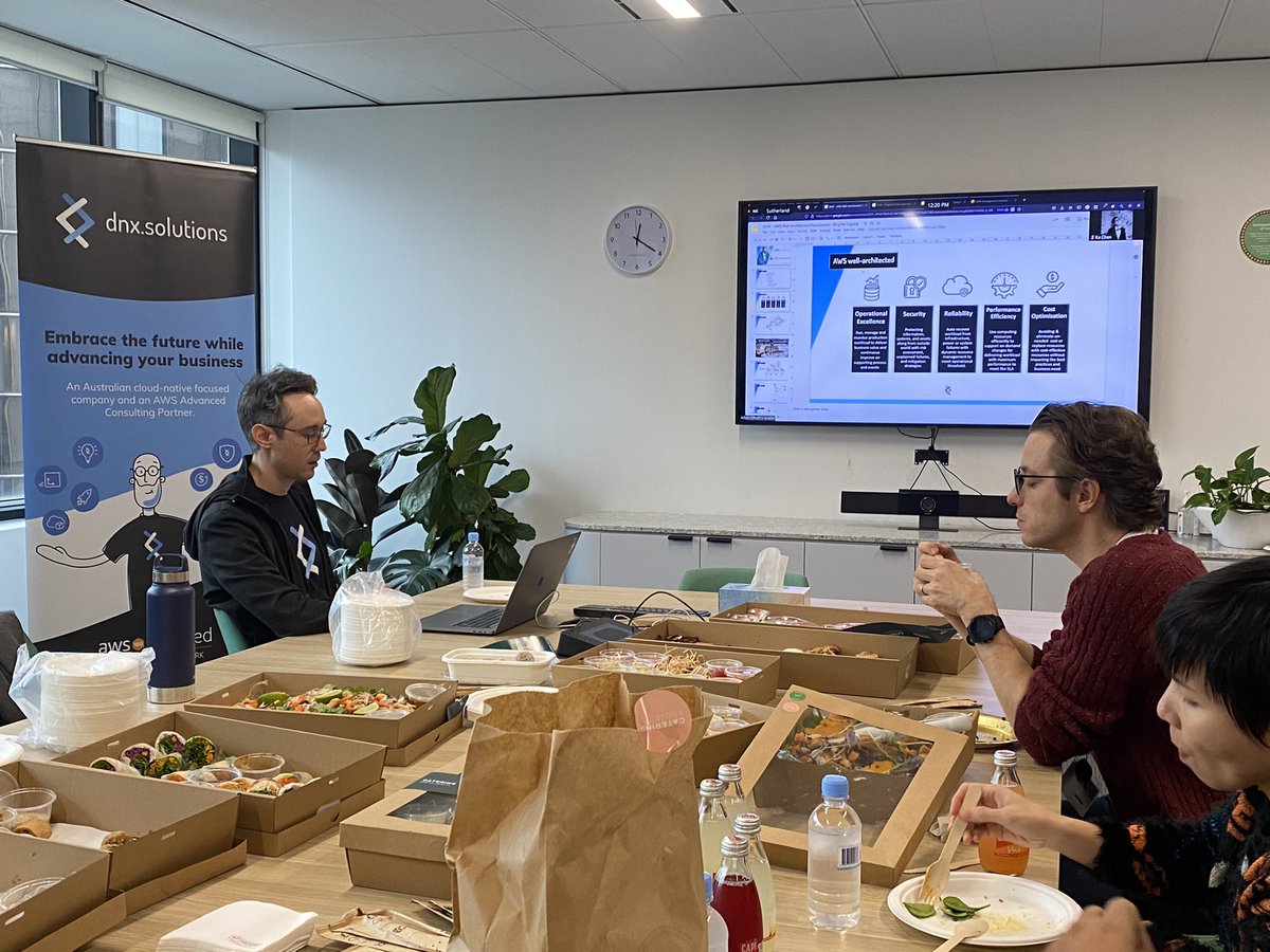 jrotenstein's tweet photo. Sitting in an internal Lunch &amp; Learn at @BrighteAU to hear how https://t.co/HmYhckXS07 followed the @awscloud Well-Architected Framework to cleanup Brighte's AWS accounts and services for security and reliability. I now appreciate how AWS Partners help companies implement cloud. https://t.co/pIgqpSkKrJ