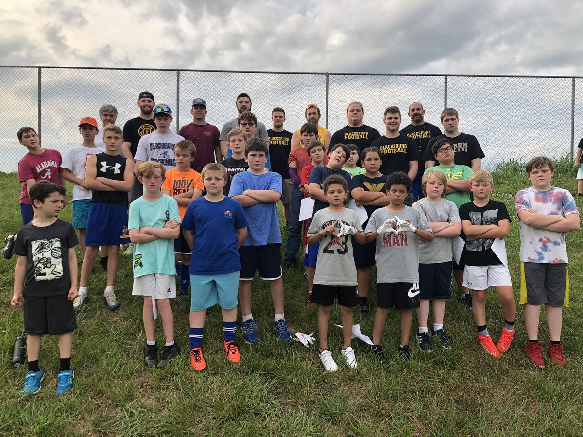 Great last night of the Blacksburg Football Youth Clinic!!Don’t forget to register for Sandlot Football this upcoming fall at the Blacksburg Parks and Recreation Department. Registration period is June 21-July 23. <a href="/Blacksburg_Gov/">Town of Blacksburg</a> <a href="/PFESPumas/">Prices Fork Elem</a> <a href="/MBESBears/">Margaret Beeks Elem</a> <a href="/GLELizards/">Gilbert Linkous Elem</a> <a href="/HardingAvenue/">Harding Avenue Elem</a>