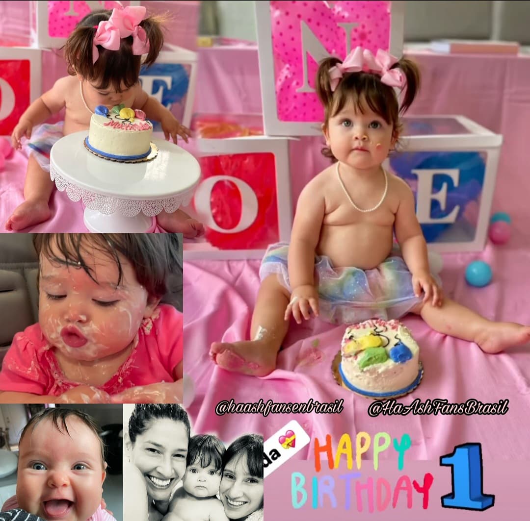 Haashfansenbra1's tweet photo. Feliz cumpleaños princesita hermosa, bella Mathilda cumpli su primer año, felicidades q Dios la bendiga siempre Mathi @haashoficial
#hannaymathi
#HbdMathilda 
#mesdehannaymathilda
#mesdeHanna
#haash #haashfans #Haashenbrasil #haashfansrule #Hanna #hannaticos #Ashley #ashnaticos https://t.co/Fa3RiPPAkd
