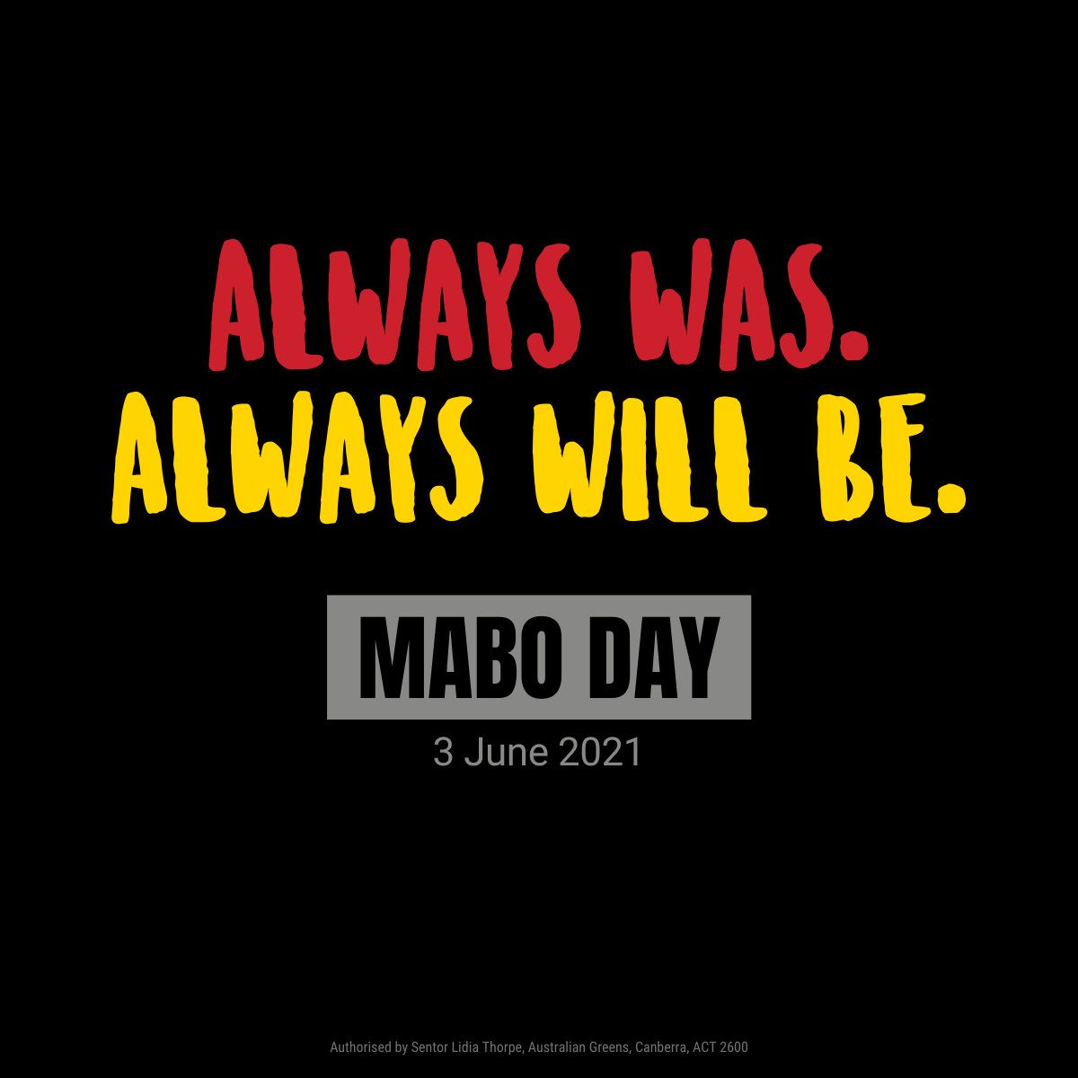 Today is Mabo Day, the anniversary of when the High Court recognised something our people have always known - this always was and always will be Aboriginal land.  (1/2)