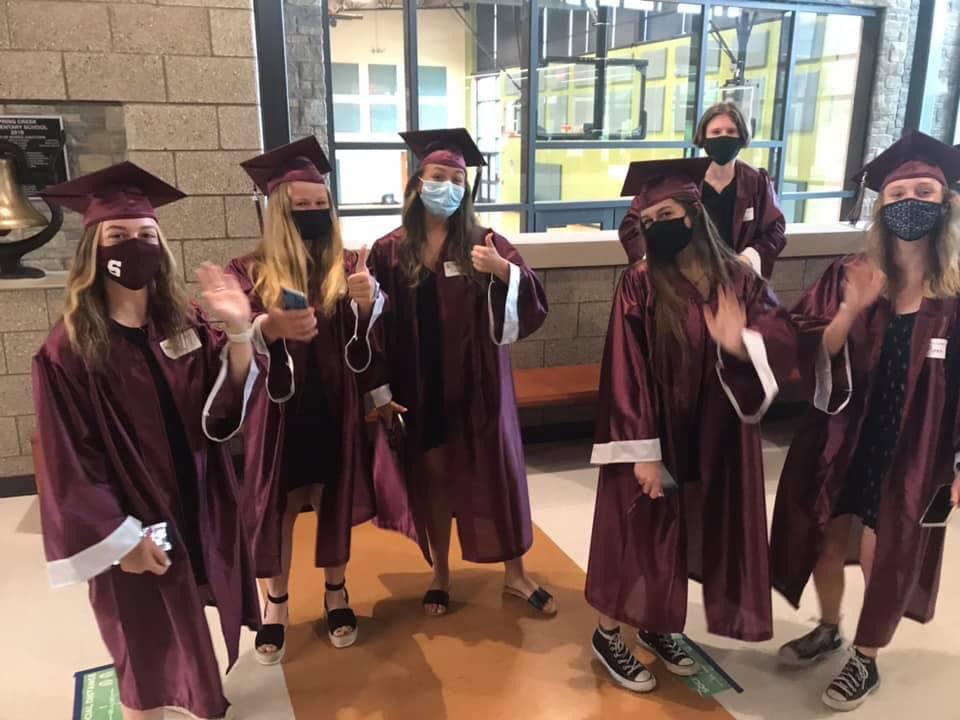 springcreekhawk's tweet image. Houserville and Lemont Alum walk the halls of Spring Creek Elementary as State High Seniors
