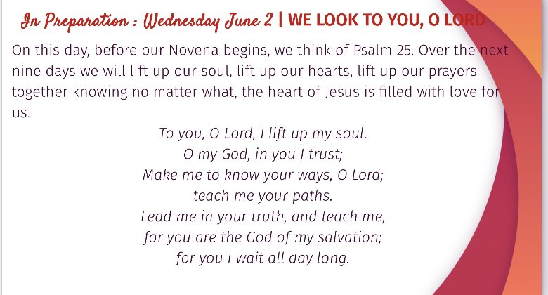 Tomorrow begins the Novena to the Sacred Heart of Jesus. Please join the STC community in daily prayers. #STC2021
