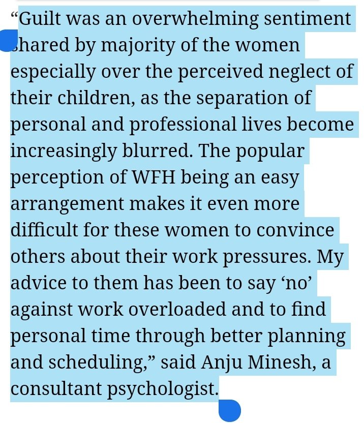 GautamGhosh's tweet photo. WFH leaves women techies guilt-ridden 

https://t.co/kspUIidYXA https://t.co/Ywz5in1q2f