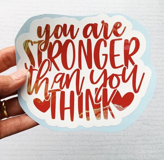 HeartSupplies's tweet image. You are stronger than you think  Adhesive Vinyl Decal  Multi | Etsy buff.ly/2RefRzL #quote #quotesticker #vinylsticker #vinyldecal #stronger #motivational #craft #etsy #etsyau #heartdecals