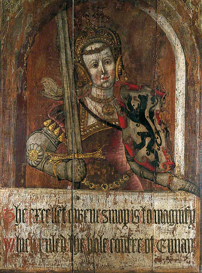 Queen Sinope, Ruler of Armenia, from the Amberley Panels, ‘Heroines of Antiquity’, Lambert Barnard 1526