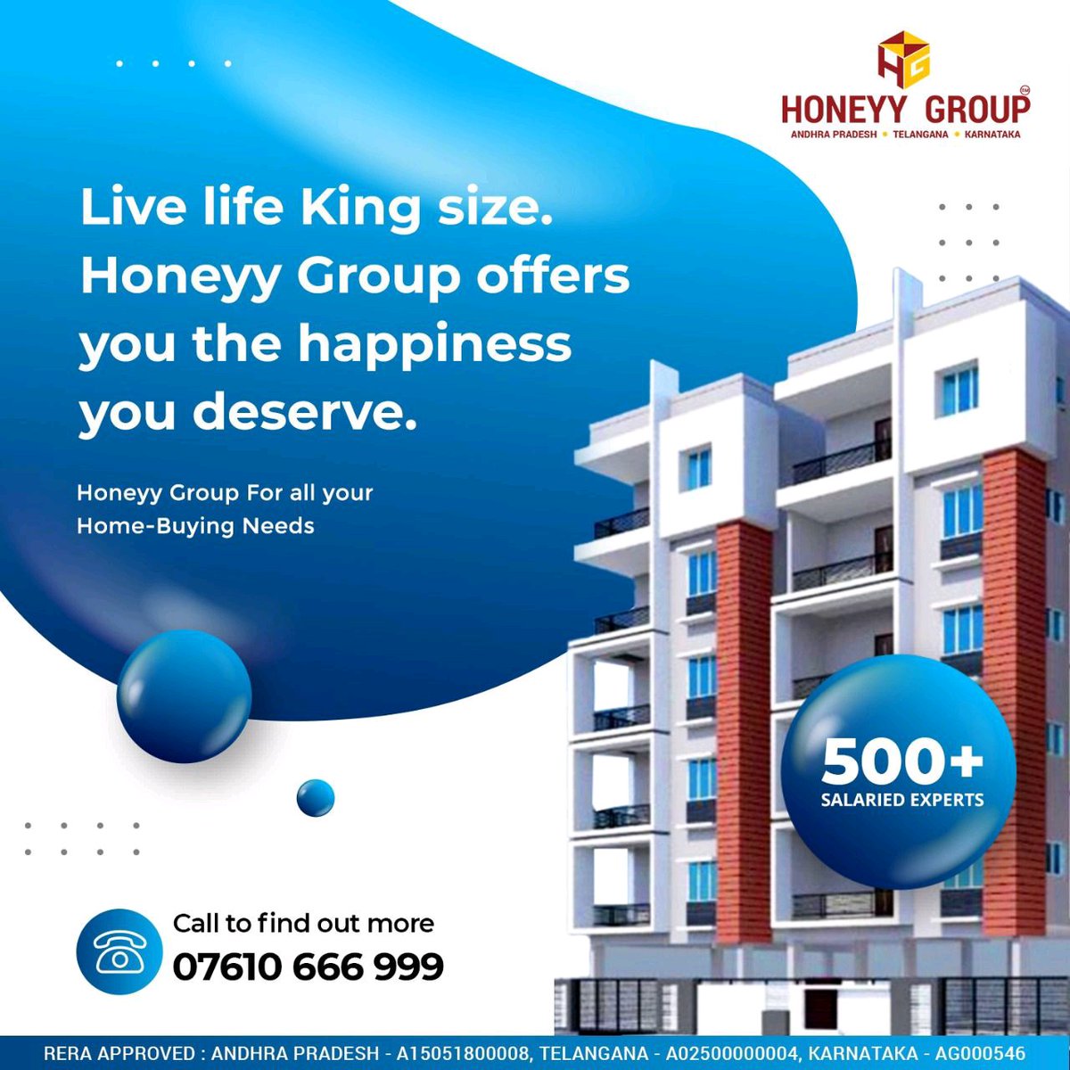 Why go elsewhere when you can lead a better life with us? Call us to find out more about our projects and your prospects.
#BetterLifr, #DreamHome, #PropertyBuying, #HoneyyGroup, #HoneyyGroupProjects, #UpcomingRealEstateProjects, #Talktoexperts, #RERAApprovedProjects, #RERA