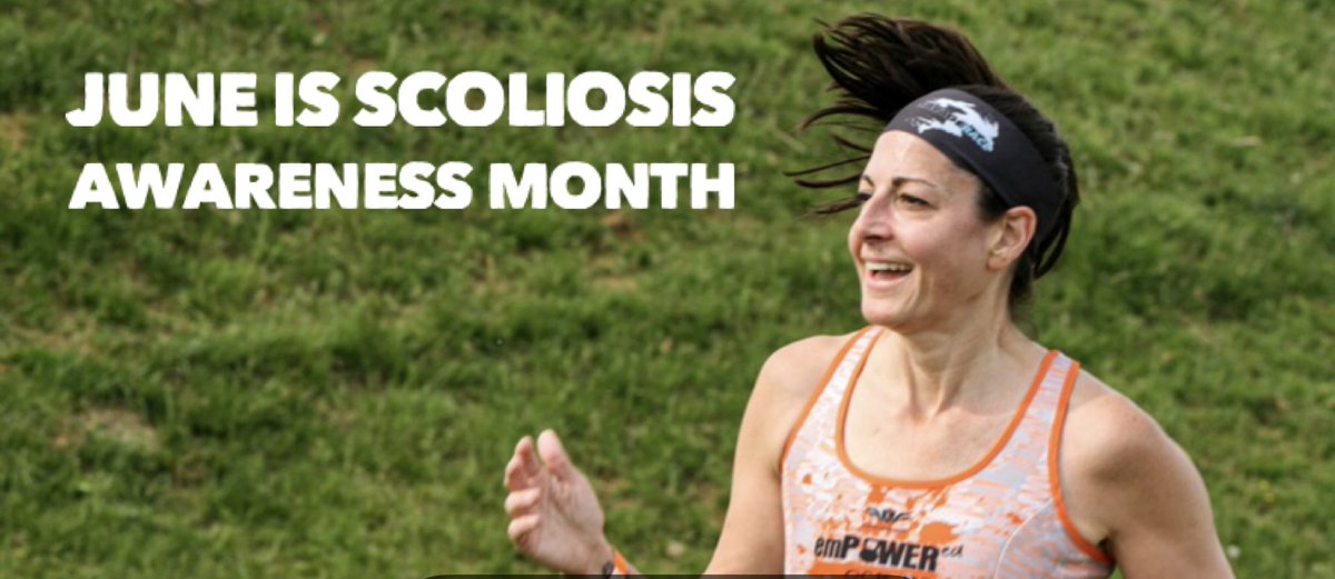 ScoliSwimmer's tweet photo. Happy #scoliosisawarenessmonth! My fused Spine, along with physical therapy and strength training, has allowed me to get into obstacle course racing and get back to swimming and listen to my body and take breath days when I need to!  #SpineFusion #GettingStrongerEveryDay #OCR https://t.co/WLmvZkOvhp