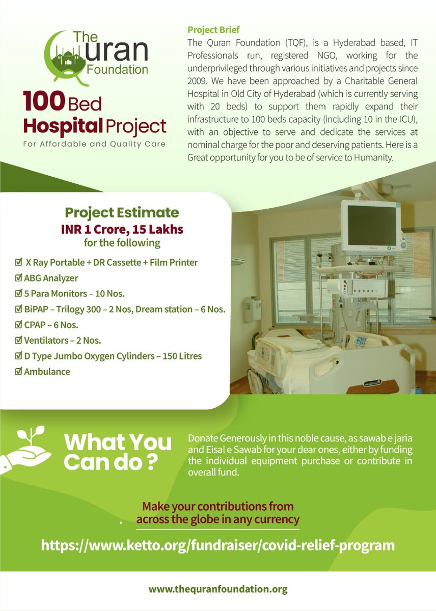 OfficialTQF's tweet photo. *100 Beds Project for Poor People*

👇Please visit to read the details👇

https://t.co/lQZpkUY0fQ

*Together we can achieve more*

https://t.co/78wpldYPzt

Be a generous donor and become a reason of saving lives

#donate 
#coronavirus 
#COVID19 
#covidhelponline 
#COVID
#charity https://t.co/fErvVVWWc3