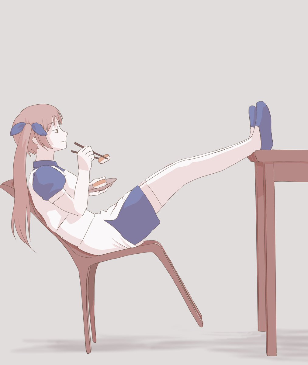「お行儀が悪いリオちゃん
#おめシス 
#おめシスはいいぞ 」|nackpanのイラスト