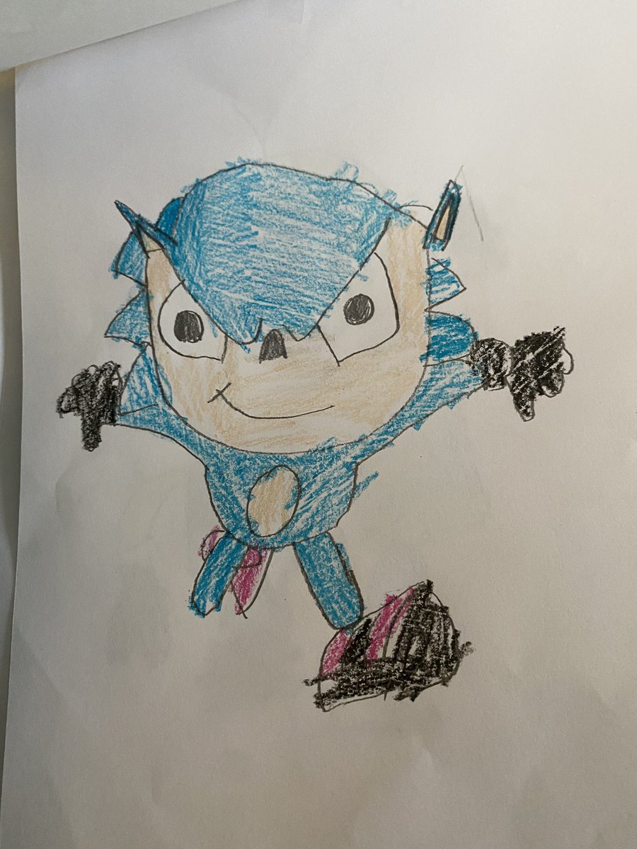 Sonic the hedgehog, and a “baby”Sonic the hedgehog he says!😂<a href="/ZelousW/">Zelous Wheeler</a>