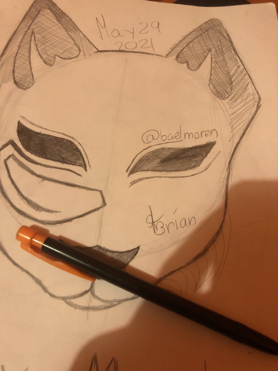 BAELMOREN's tweet photo. A lazi sketch of a fox mask #dibujo #drawing #blancoynegro #lapiz #pencil #arte #art #arteamano #traditionalart #unknownartist #unknown #follow #anime #publicaciondiaria #inkandpencil #lapizyboligrafo #blackandwhiteartist #dibujanteablancoynegro https://t.co/5S5GgYvD9U