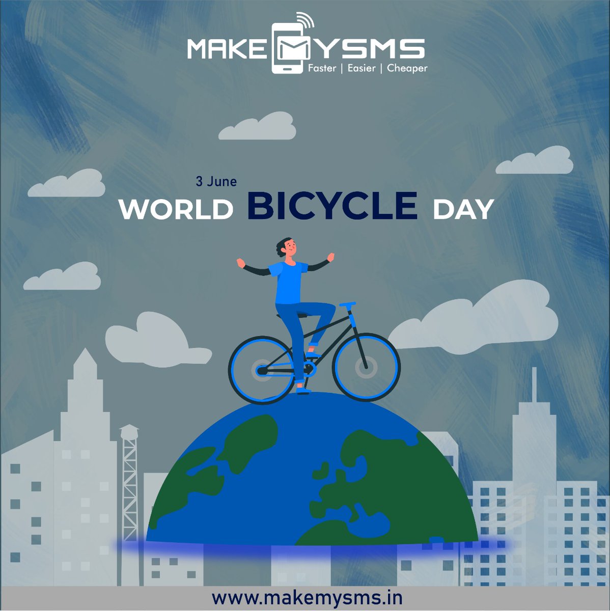 makemysms1's tweet image. World Bicycle Day
#WorldBicycleDay #3rdjune #bulkwhatsappsms #smscompany #bulkvoicecall #whatsappforbusiness #SMS #smsports #blastsms #whatsappforbusiness #digital #marketingagencylife #bulksms #textmessage #business #smsmarketing #Makemysms
Website: makemysms.in