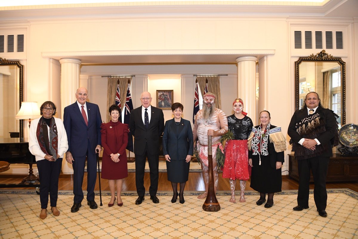 Welcome to Country from local traditional owners and Ceremonial Welcome for HE The Rt Hon Dame Patsy Reddy <a href="/GovGeneralNZ/">Governor-General NZ</a> and HE Sir David Gascoigne at Government House in Canberra