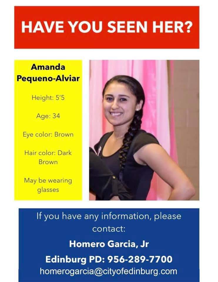 Hey RGV friends, I just learned that one of my cousins has been missing for about a month. Pulled this from fb to share everywhere else. If you see her or know anything about where she might be, please contact me directly. I’d really appreciate it.