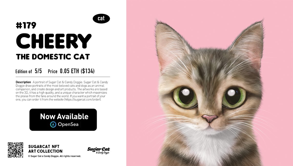 sugarcat_artist's tweet photo. #179 Cherry

0.05 $ETH  Edition of  5/5.
NFT DROP on @opensea

more : https://t.co/ZHNQ9AGTI5

#NFT #NFTs #NFTartist #nftcollectors #NFTcomunity  #nftcolletor #art #3dart #cinema4d #C4D #opensea #sugarcat https://t.co/rJueY0aSeH