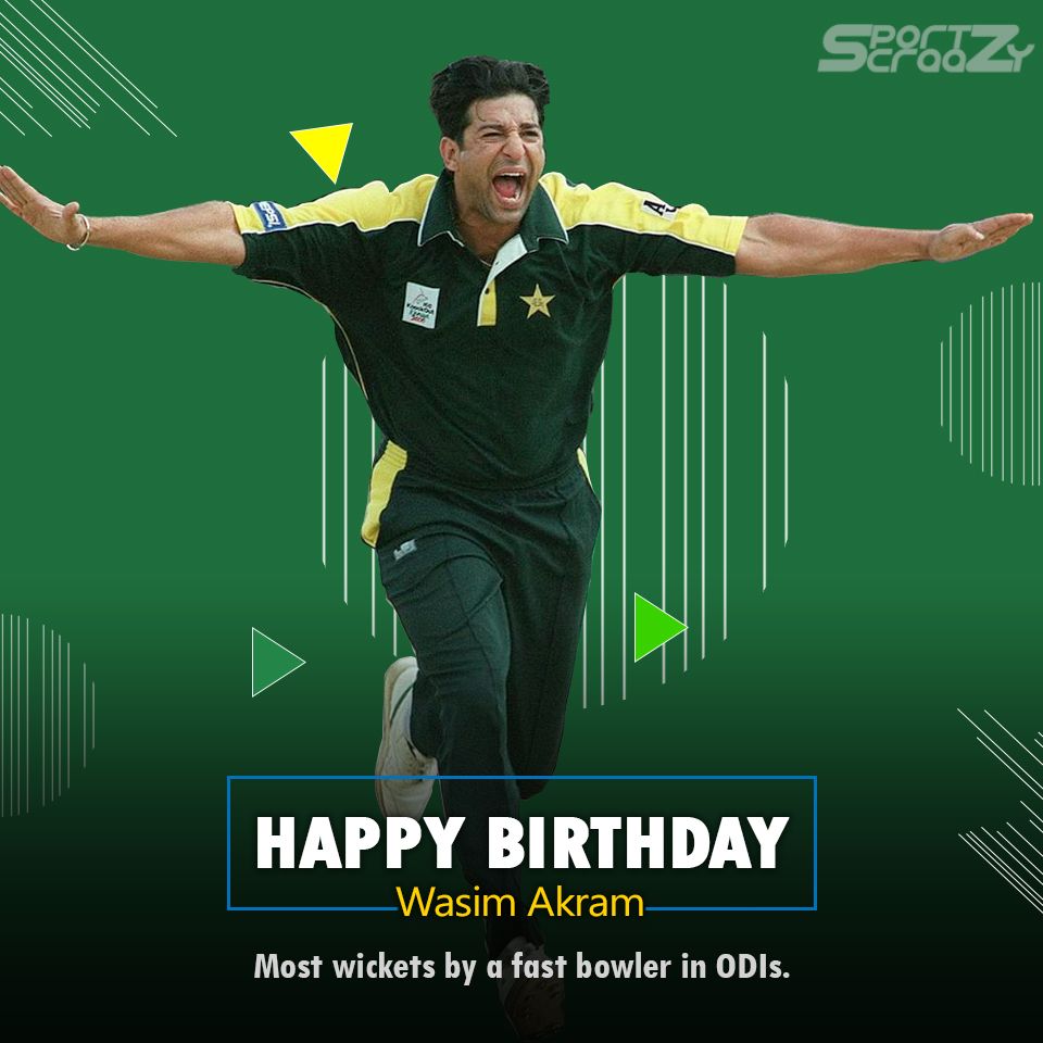Happy birthday legend Wasim Akram sir 