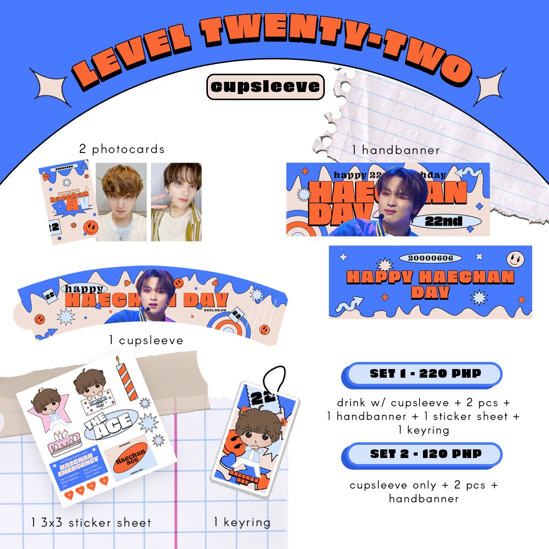 TEAMLHC's tweet photo. 🎂 Level Twenty-Two 🎂

A cupsleeve event will be done for #HAECHAN where SFS may celebrate in the comfort of their homes!

🗓️ 06/06 ~
📍 PH only (online)
🔗 https://t.co/EoXeaMUNbb

Please check the form for more details.

#HaechanLevel22CSE 
#해찬이보다_시즈니가_더_행복한_날 https://t.co/wlALWm8p81